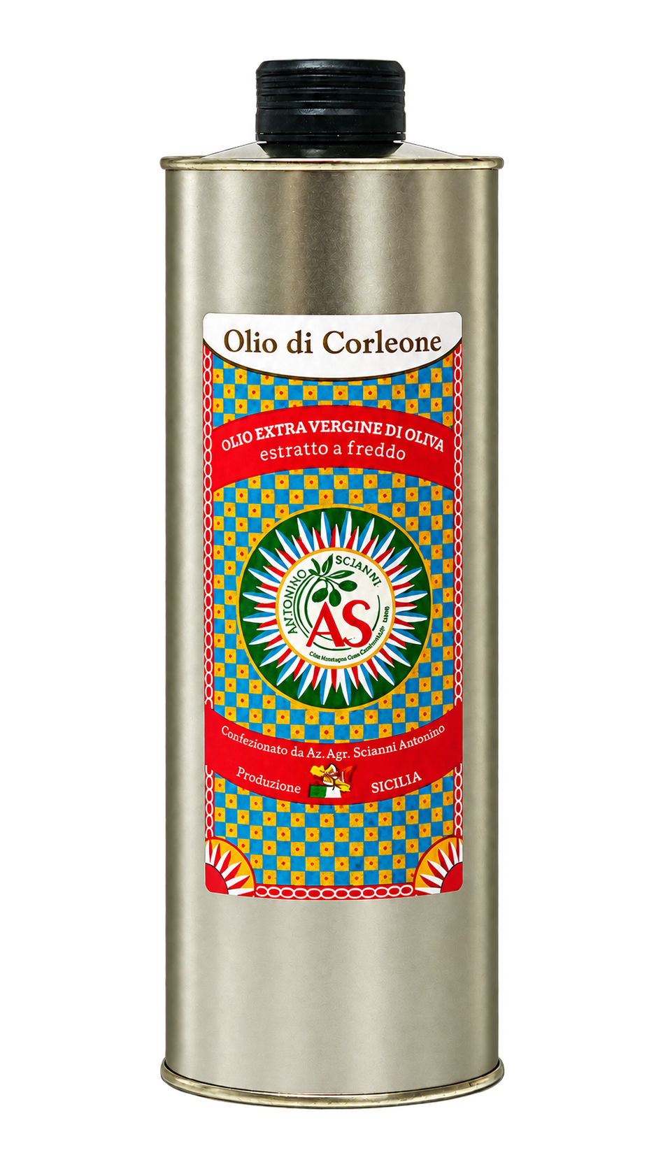 Olio di Corleone — sycylijska oliwa extra virgin w opakowaniu 1 litr